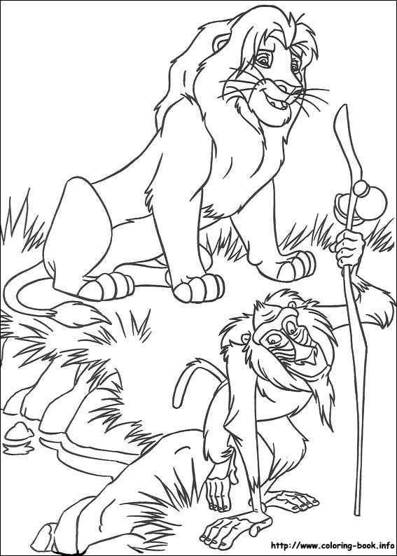 The Lion King coloring picture